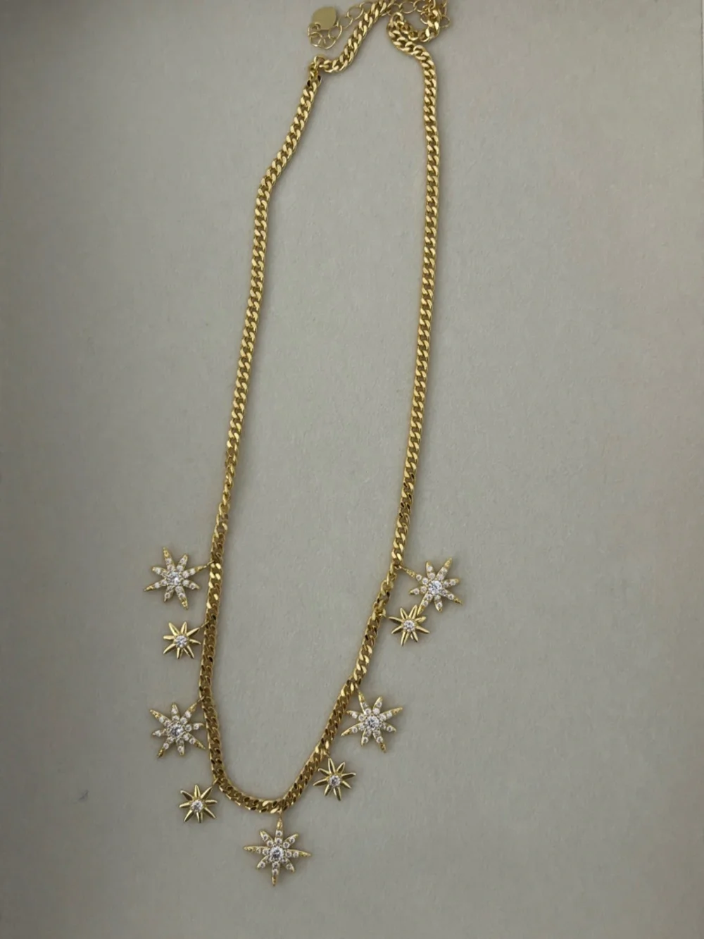 Gold Starburst Pendant Necklace - Women's Jewelry - Picture 2 of 4